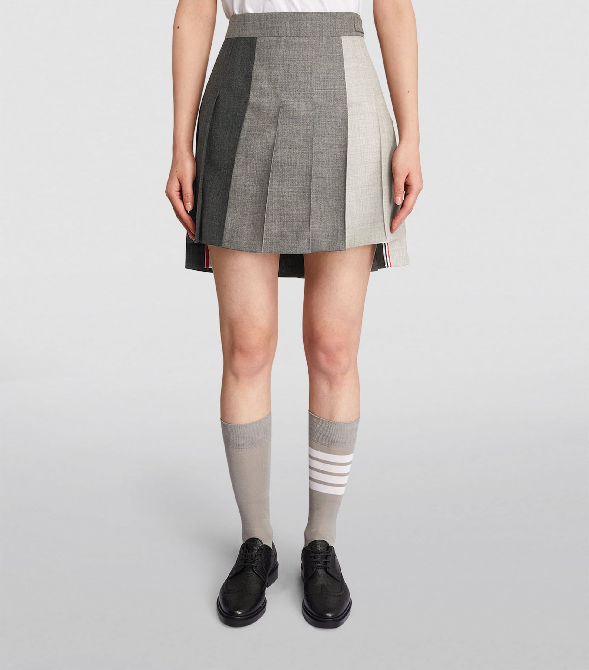 Pleated Mini Skirt DARK GREY