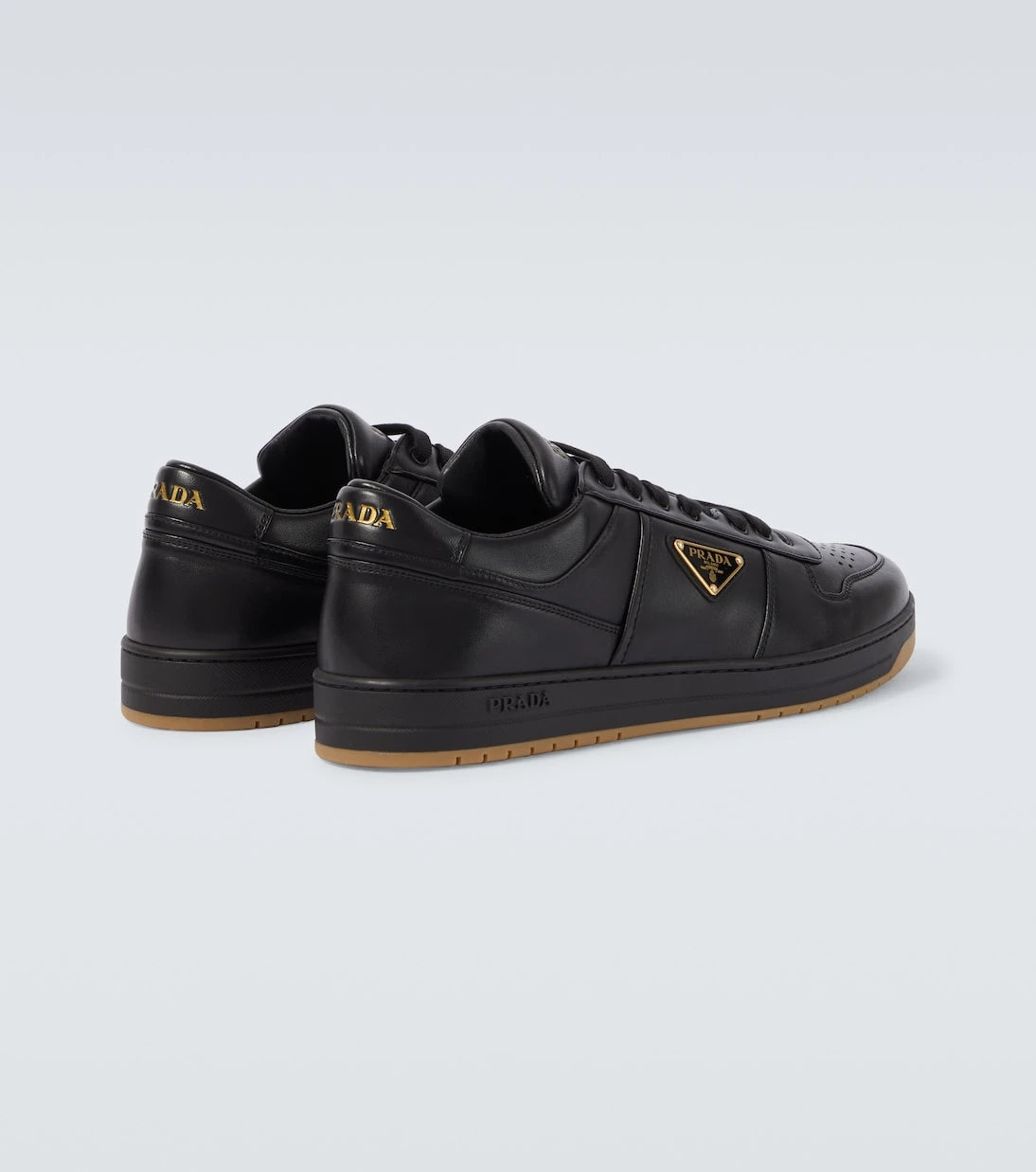 Prada - Downtown leather sneakers