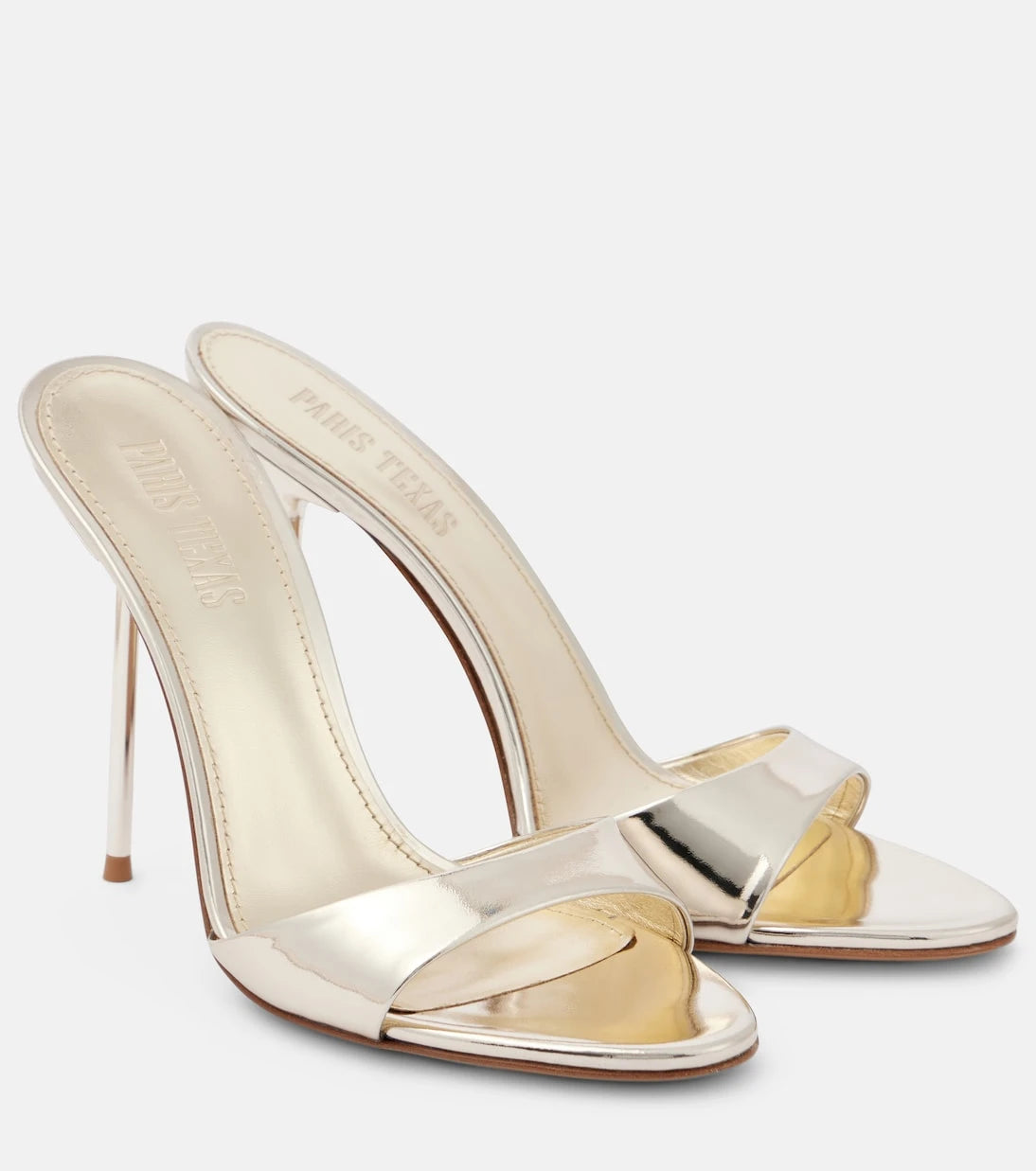 Paris Texas - Lidia 105 mirrored leather mules