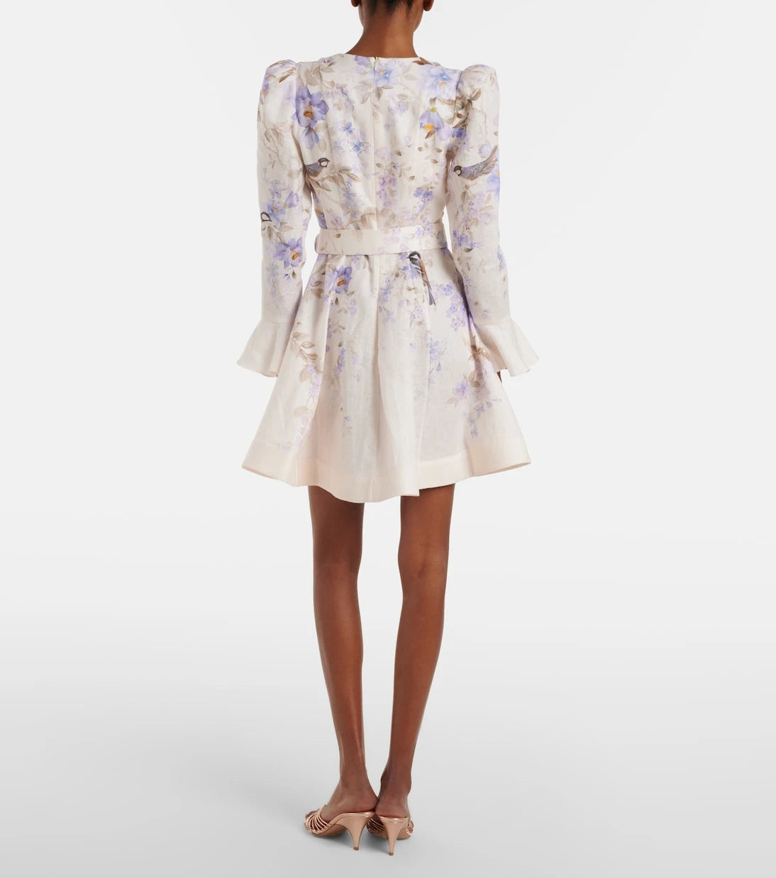 Zimmermann - Luna floral linen minidress