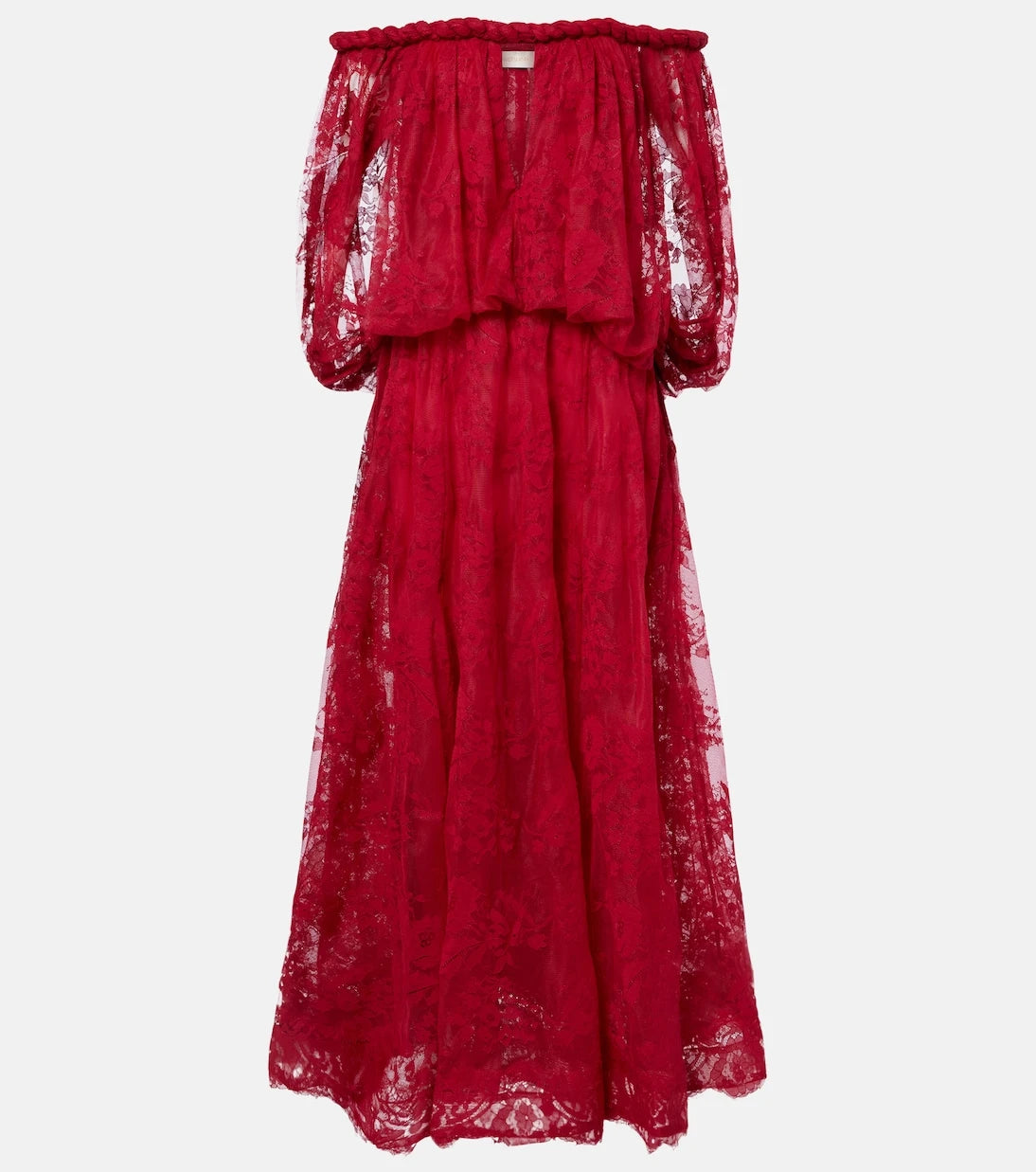 Zimmermann - Luna off-shoulder floral lace gown