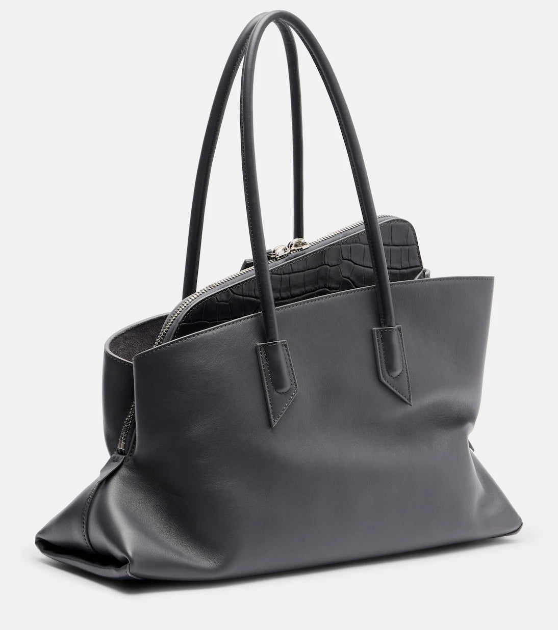 The Attico - La Passeggiata Medium leather tote bag
