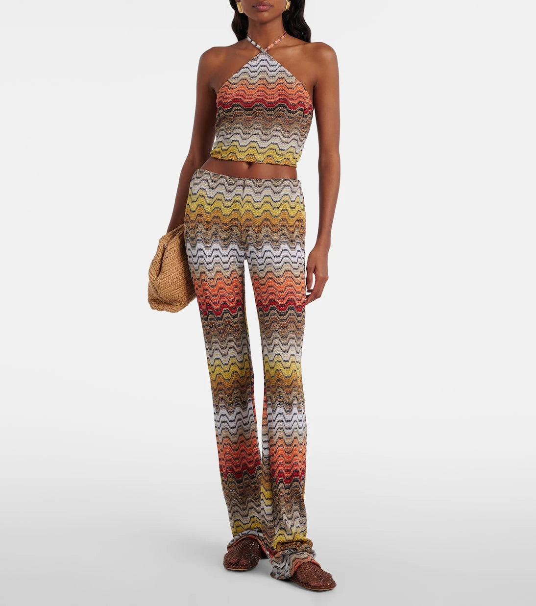 Missoni - Wave lamé slim pants