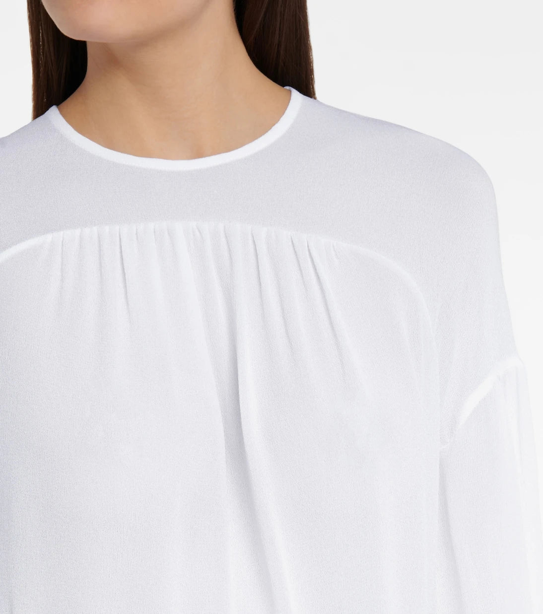 Vince - Silk-crêpe top