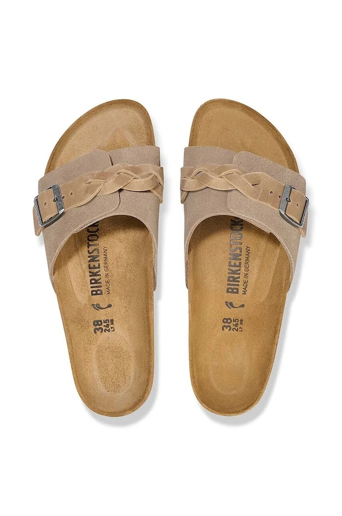 Велурени чехли Birkenstock Oita