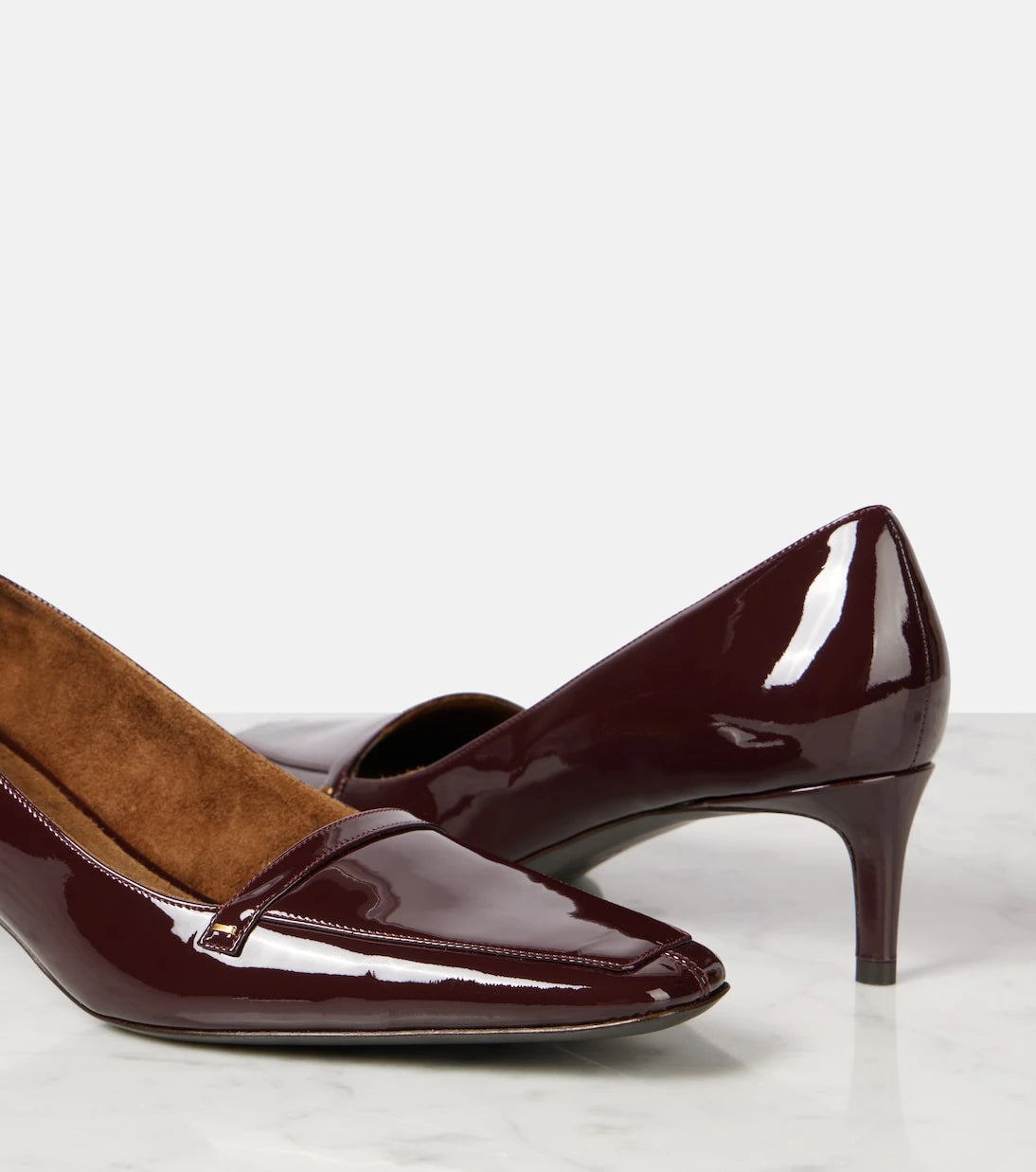 Khaite - Celia 50 patent leather pumps