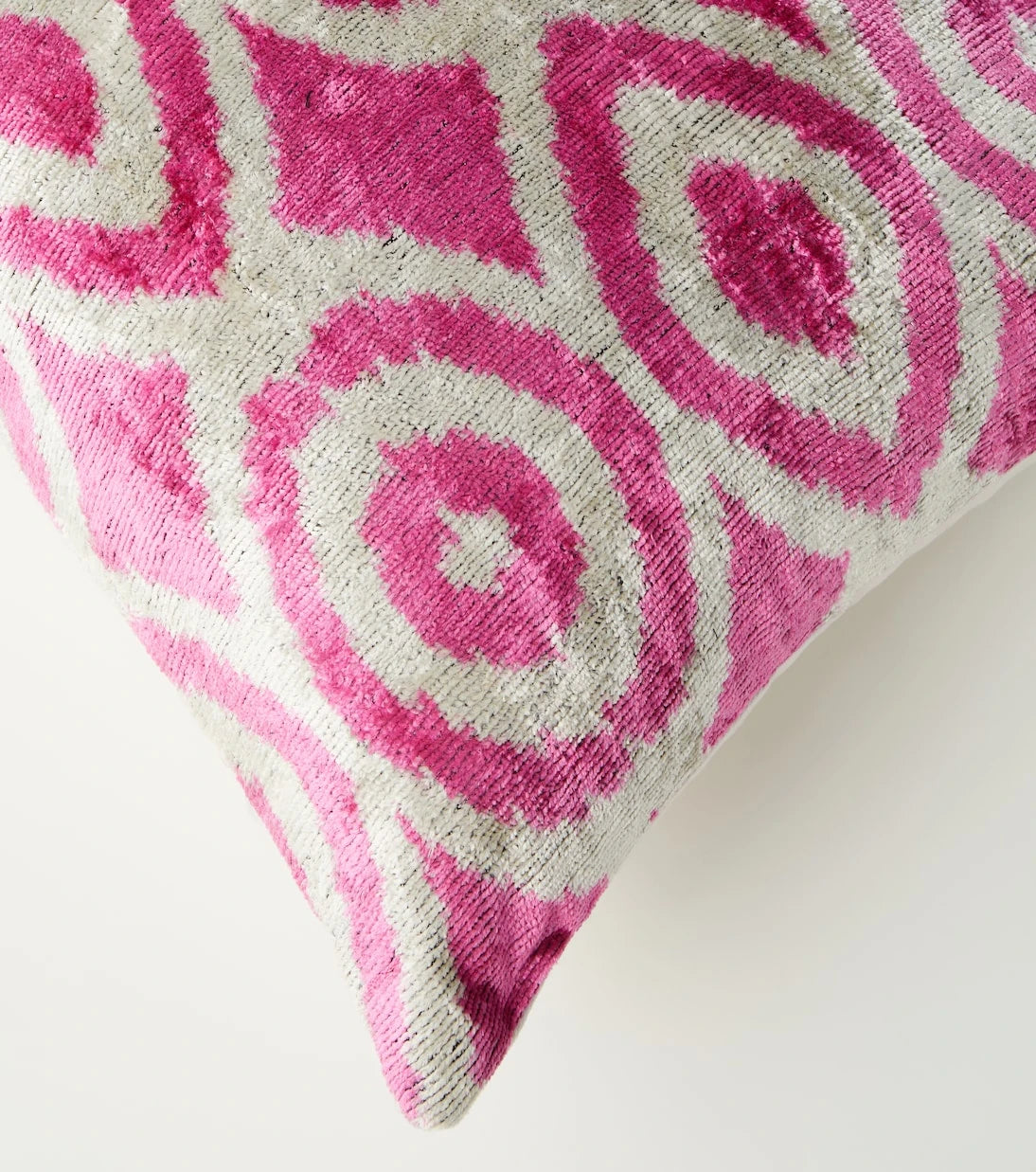 Les-Ottomans - Printed silk and cotton velvet cushion