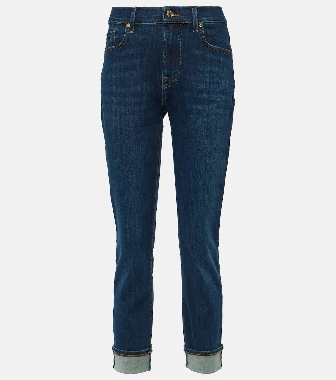 7 For All Mankind - High-rise skinny jeans