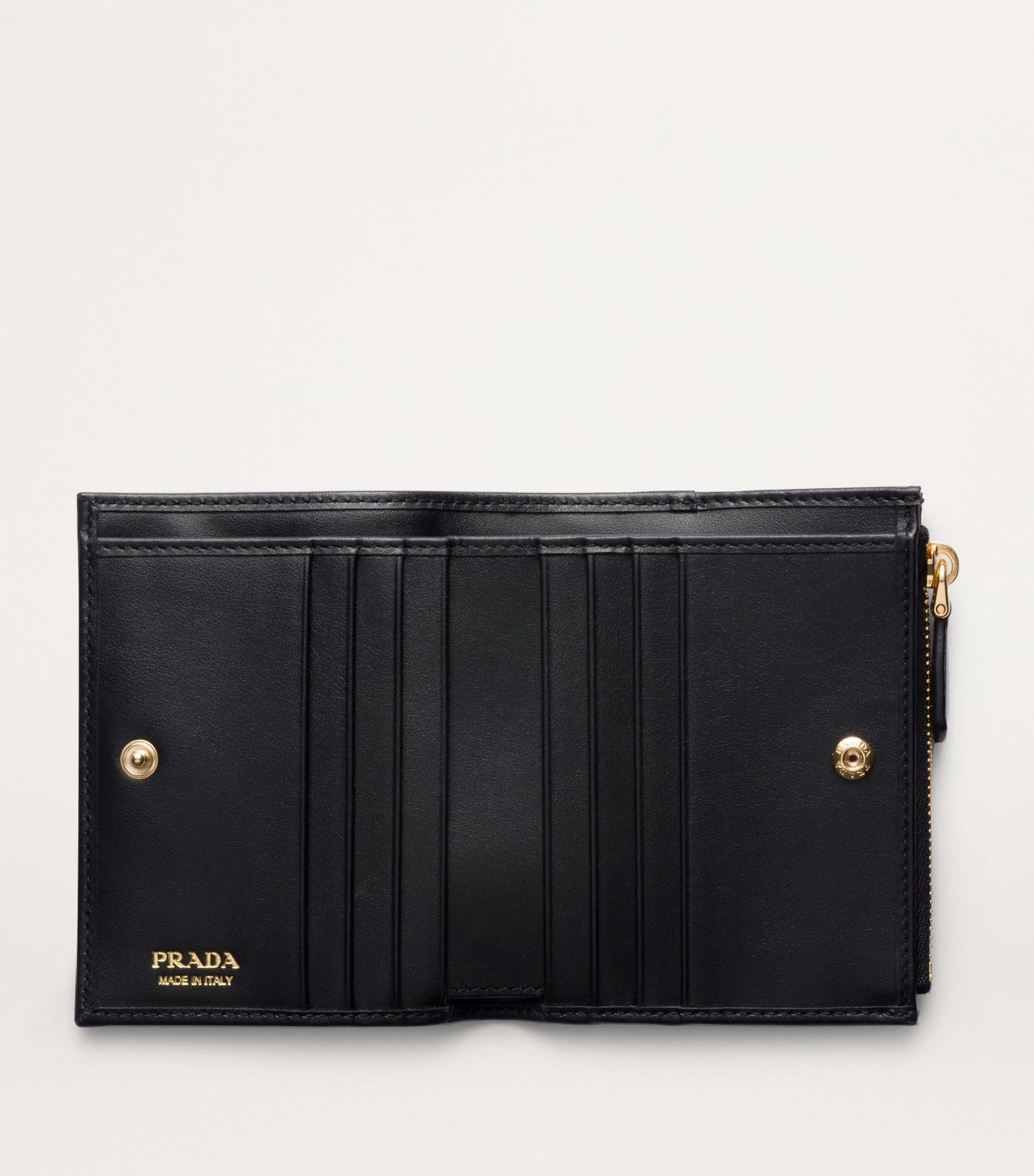 Black Small Leather Triangle Wallet