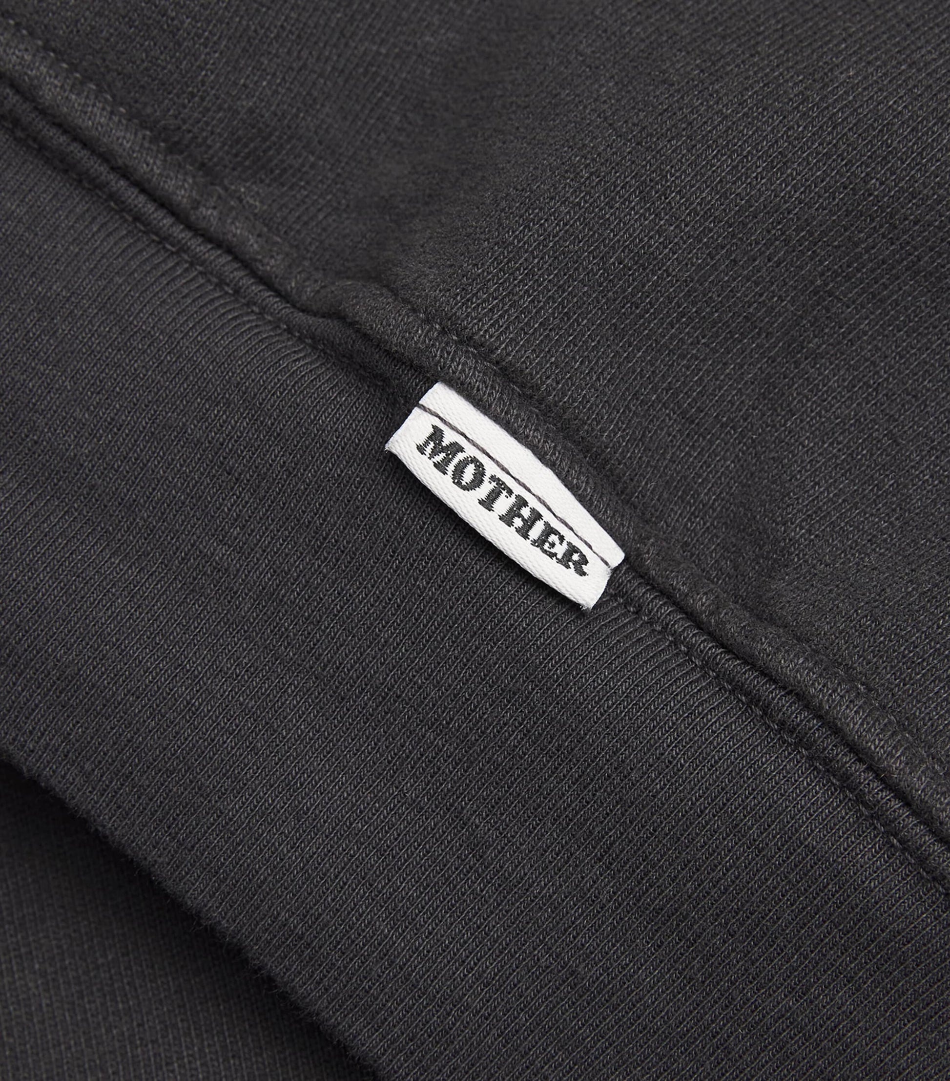 MOTHER Black Cotton The Biggie Concert Sweatshirt