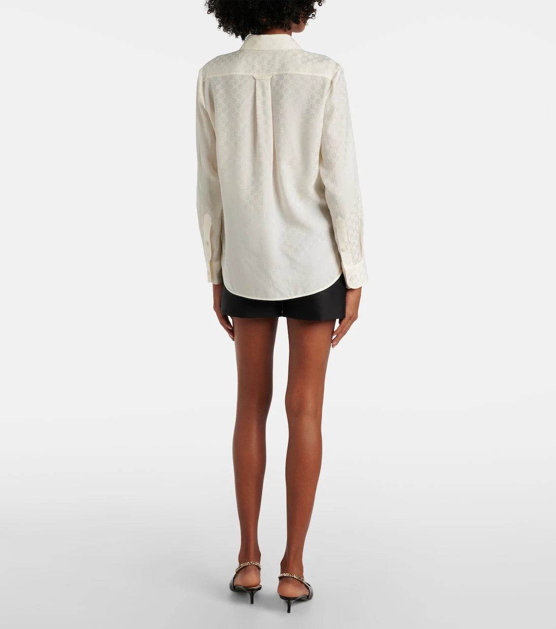 Gucci - GG silk crêpe shirt