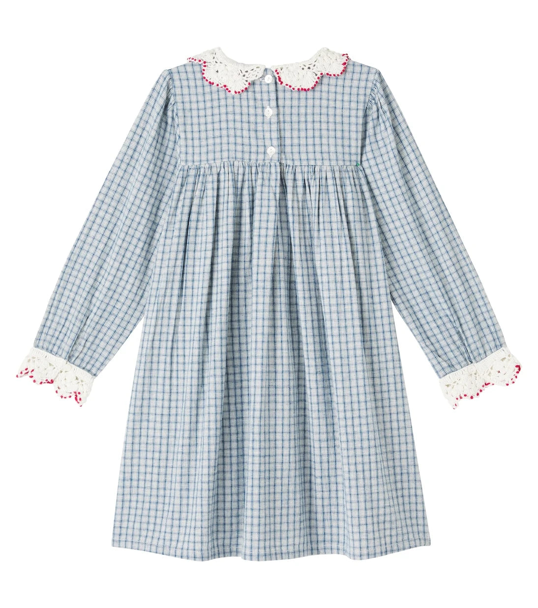 Bebe Organic - Rhea checked cotton and linen dress