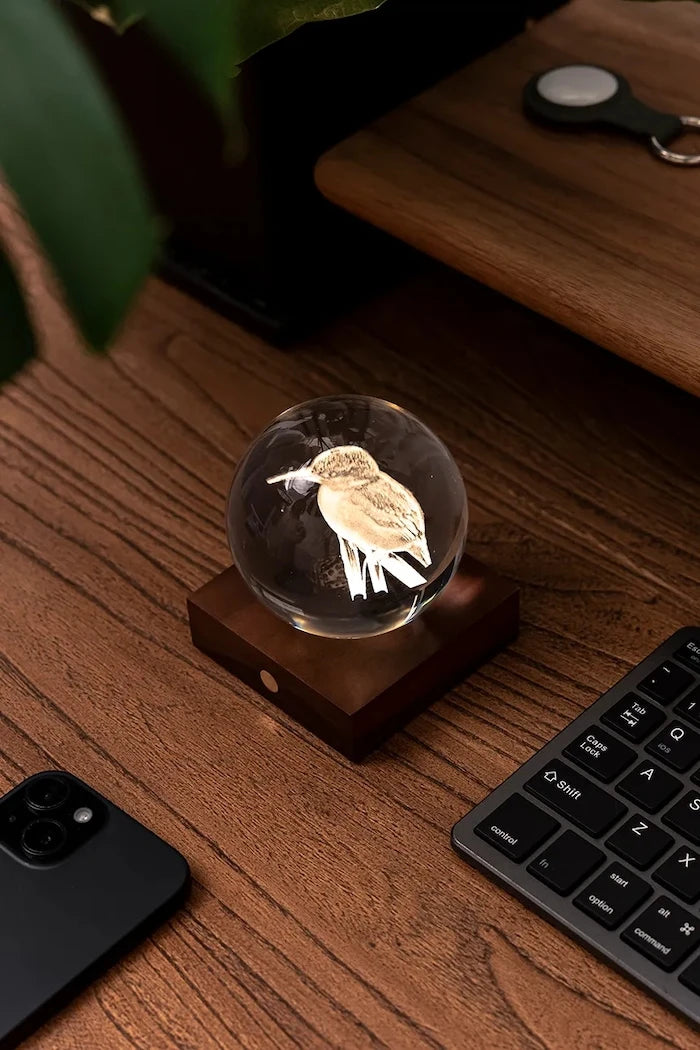 Gingko Design Amber Crystal Light LED Lamba