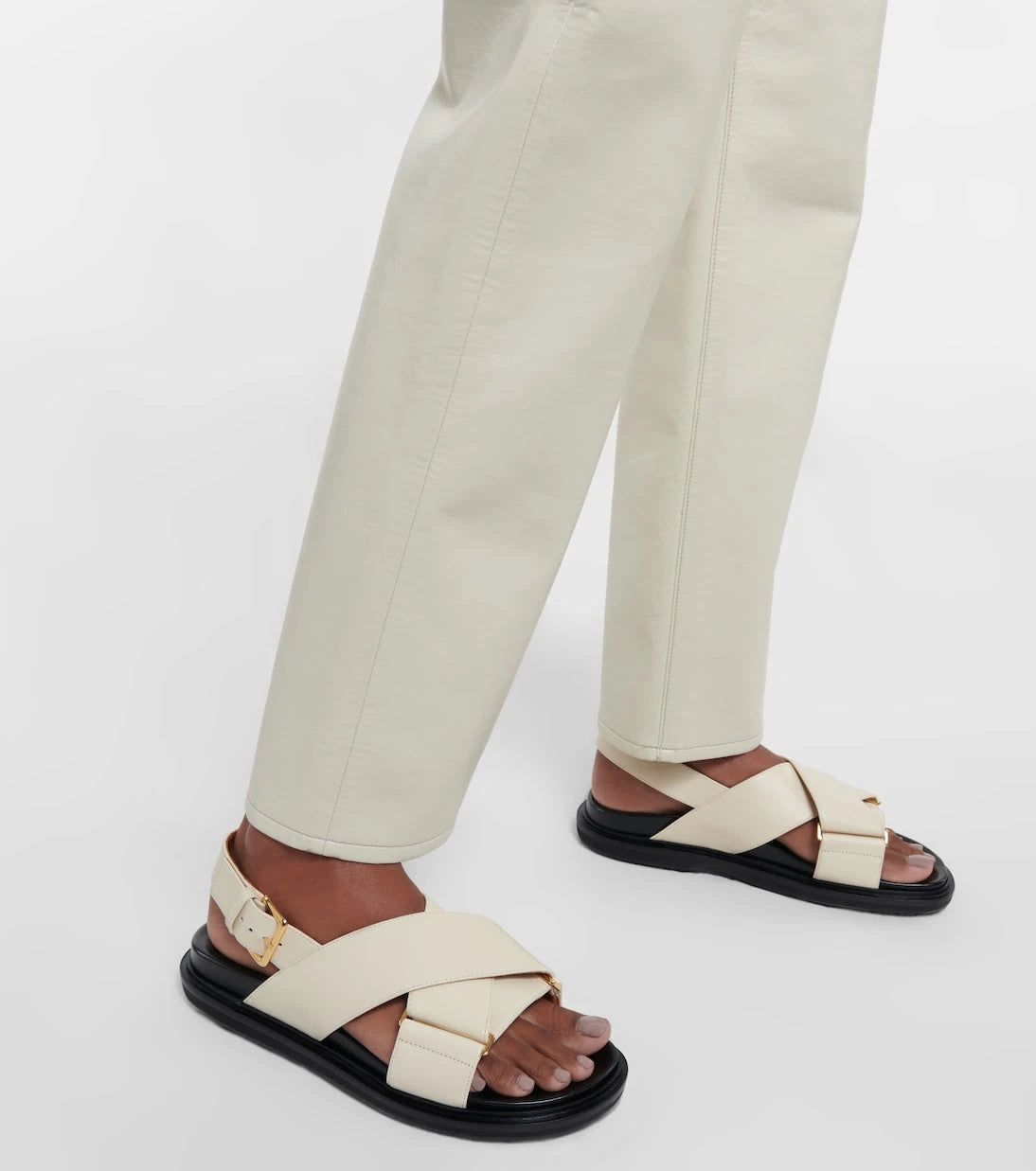 Marni - Fussbett leather sandals