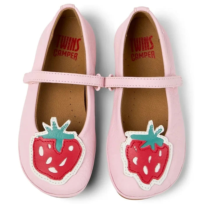 Camper TWS Kids Çocuk Deri Babetler