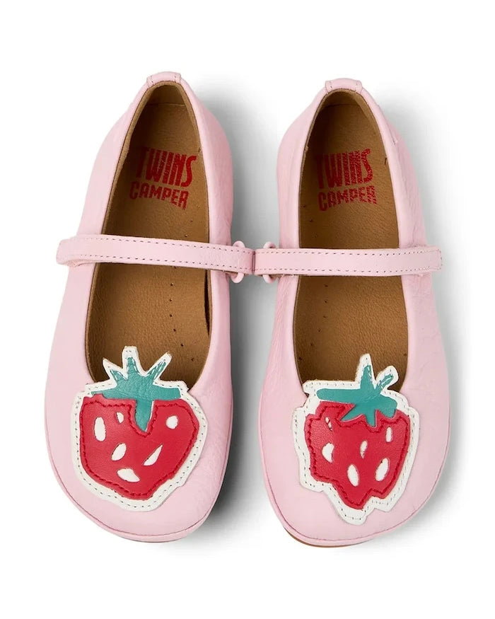 Camper TWS Kids Çocuk Deri Babetler