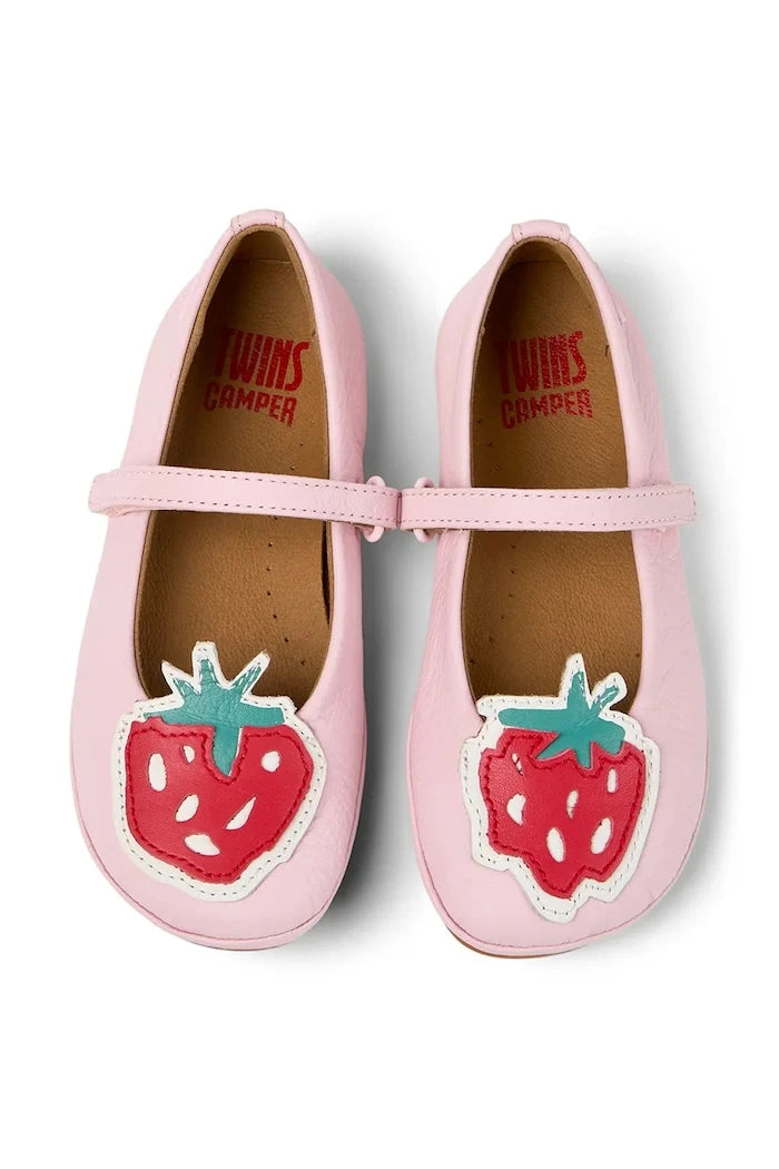 Camper TWS Kids Çocuk Deri Babetler