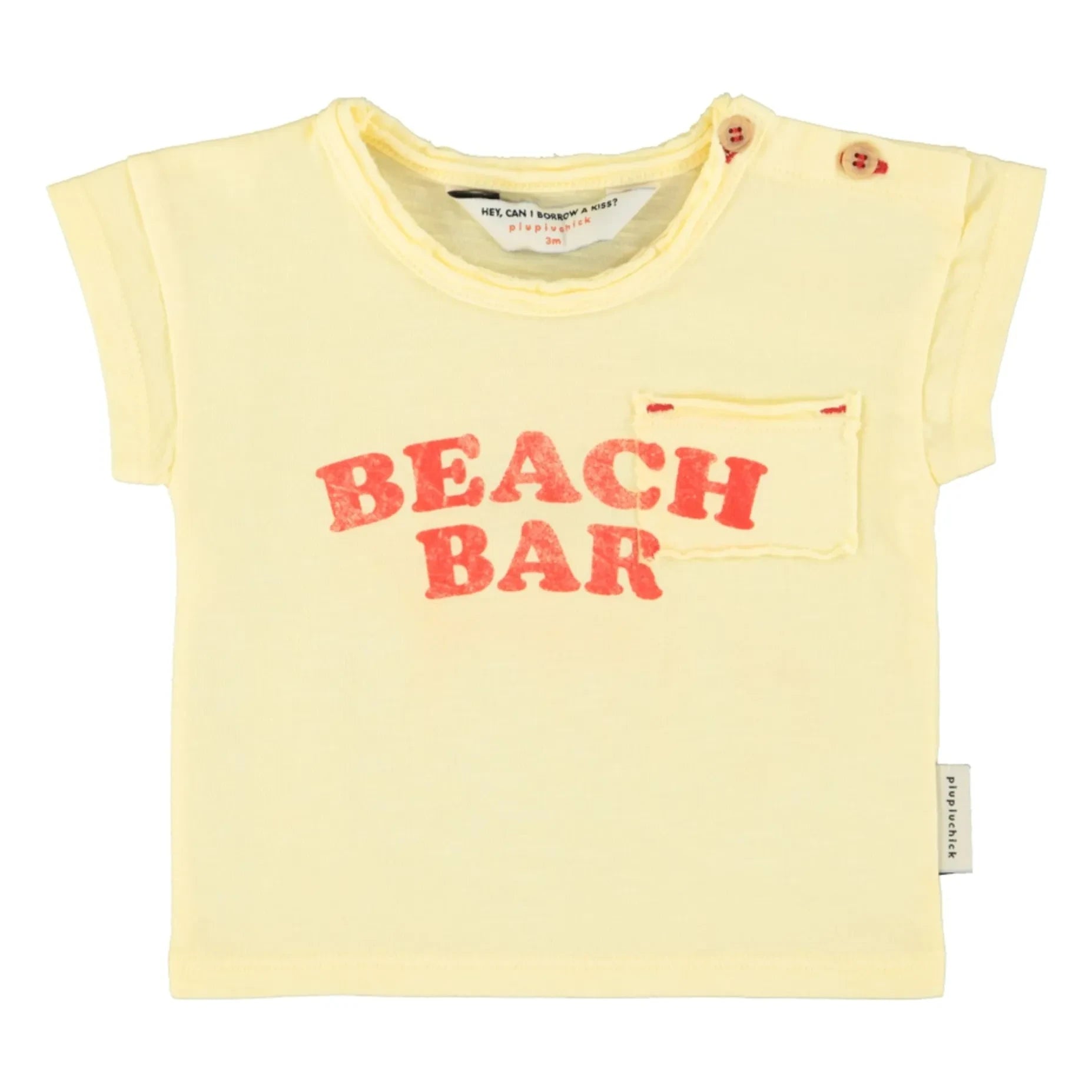Piupiuchick - Beach Bar T-shirt | Yellow