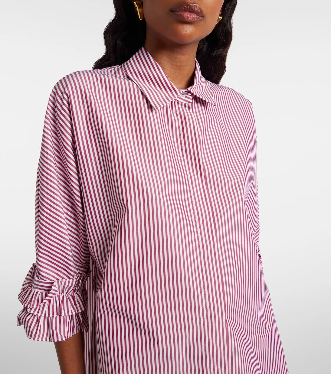 'S Max Mara - Striped cotton poplin shirt