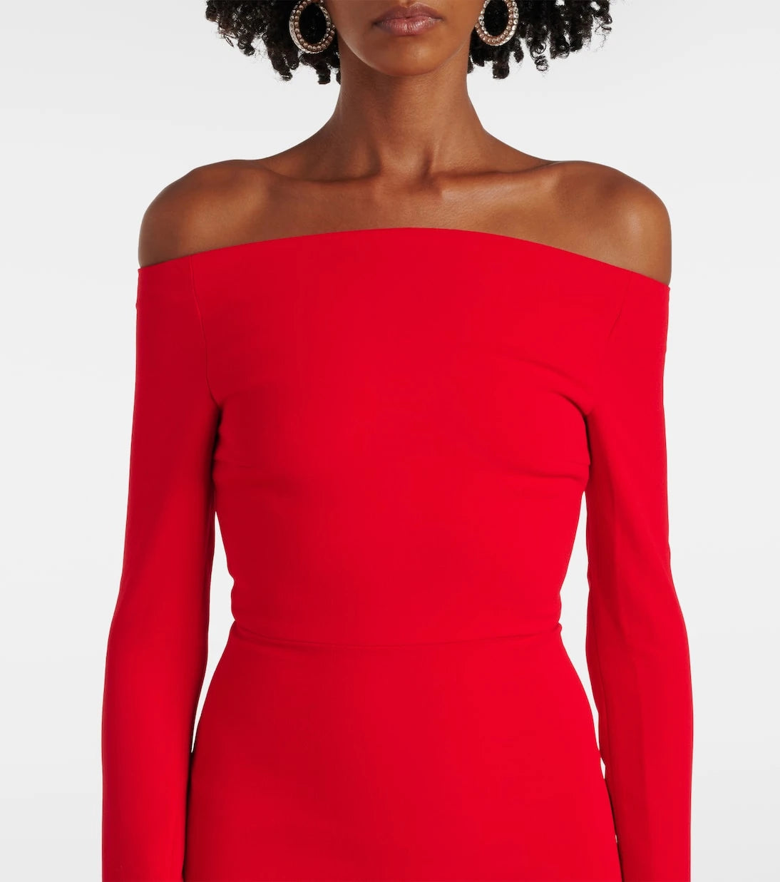 Solace London - Amalie off-shoulder gown