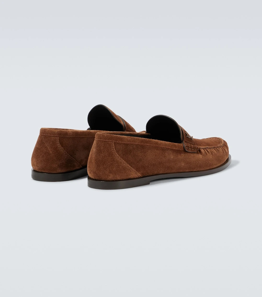 Saint Laurent - Laurent suede penny loafers