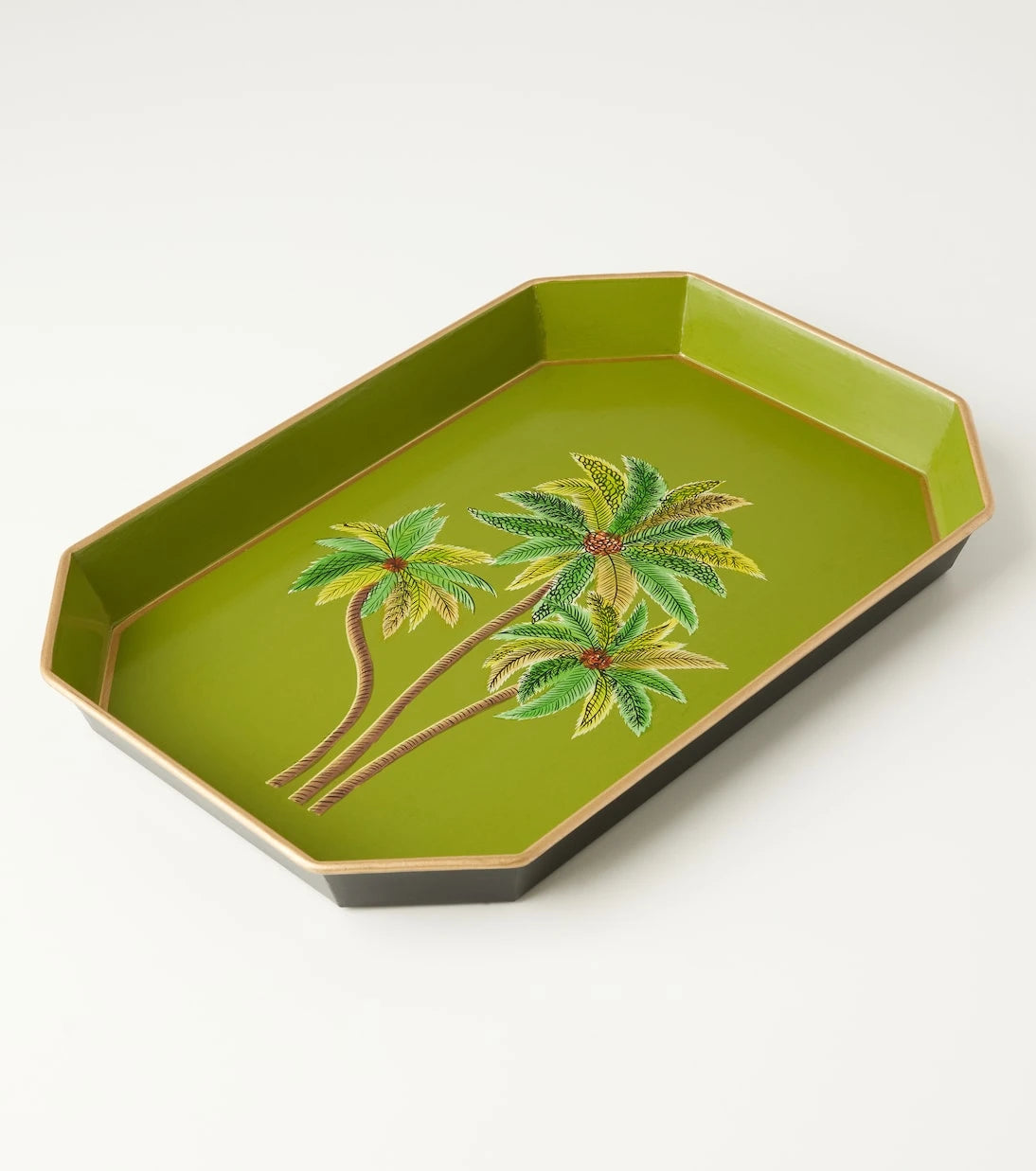 Les-Ottomans - Palms hand-painted iron tray