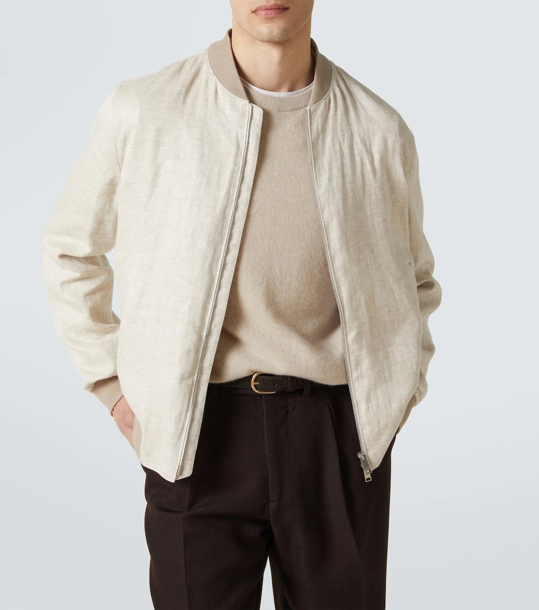 Zegna - Linen bomber jacket