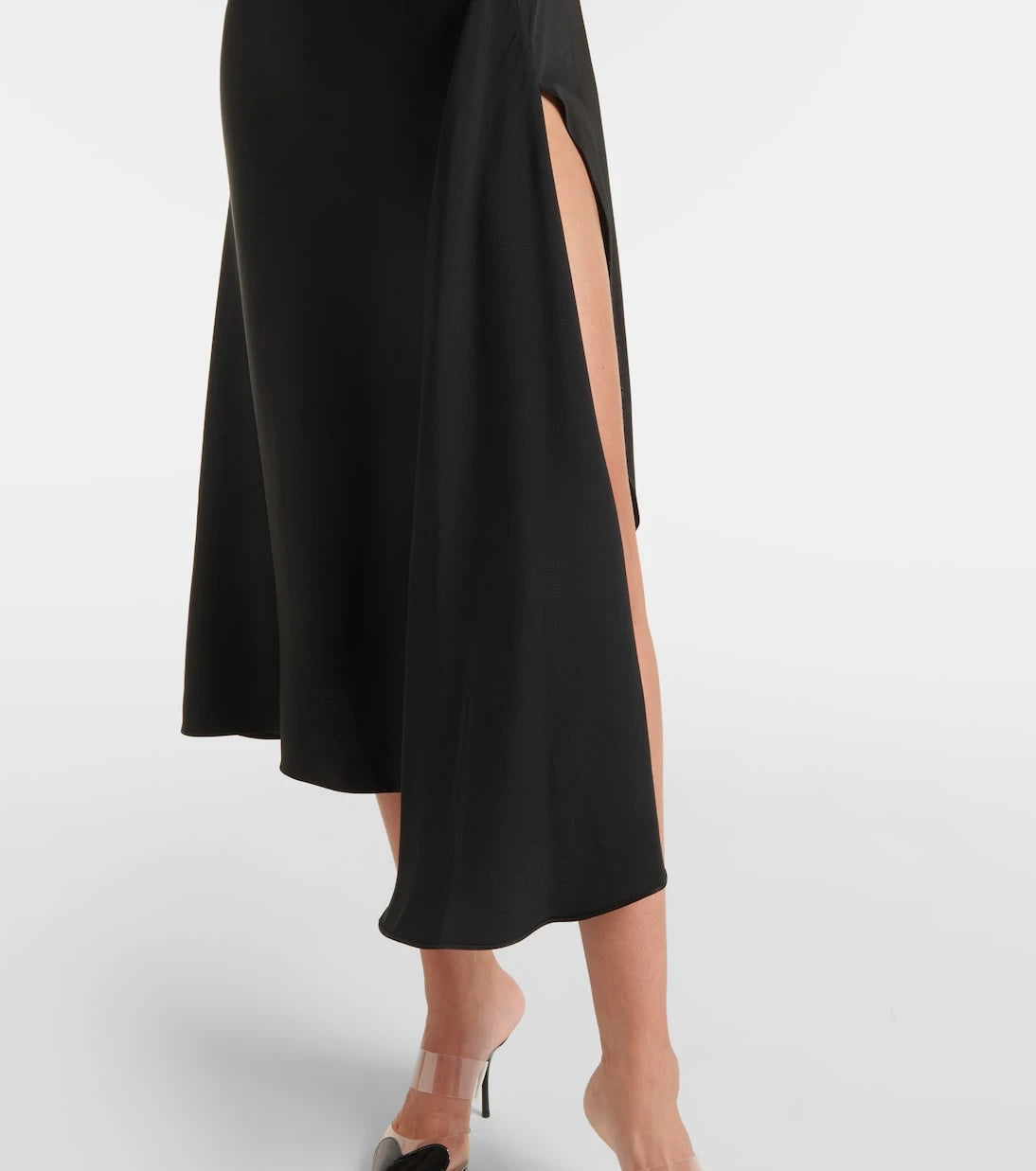 Alaïa - فستان ميدي ستان غير متماثل