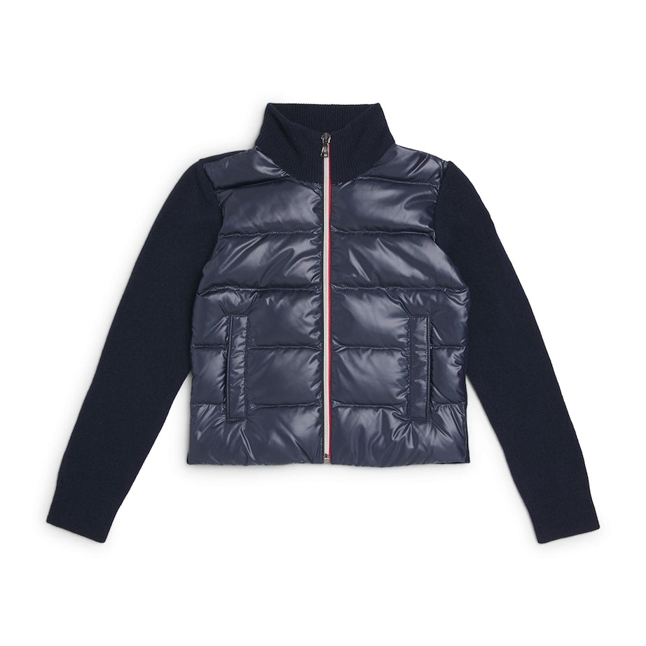 Moncler Enfant Down-Filled Virgin Wool Cardigan