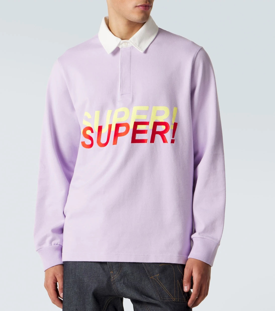 JW Anderson - Embroidered cotton jersey polo shirt