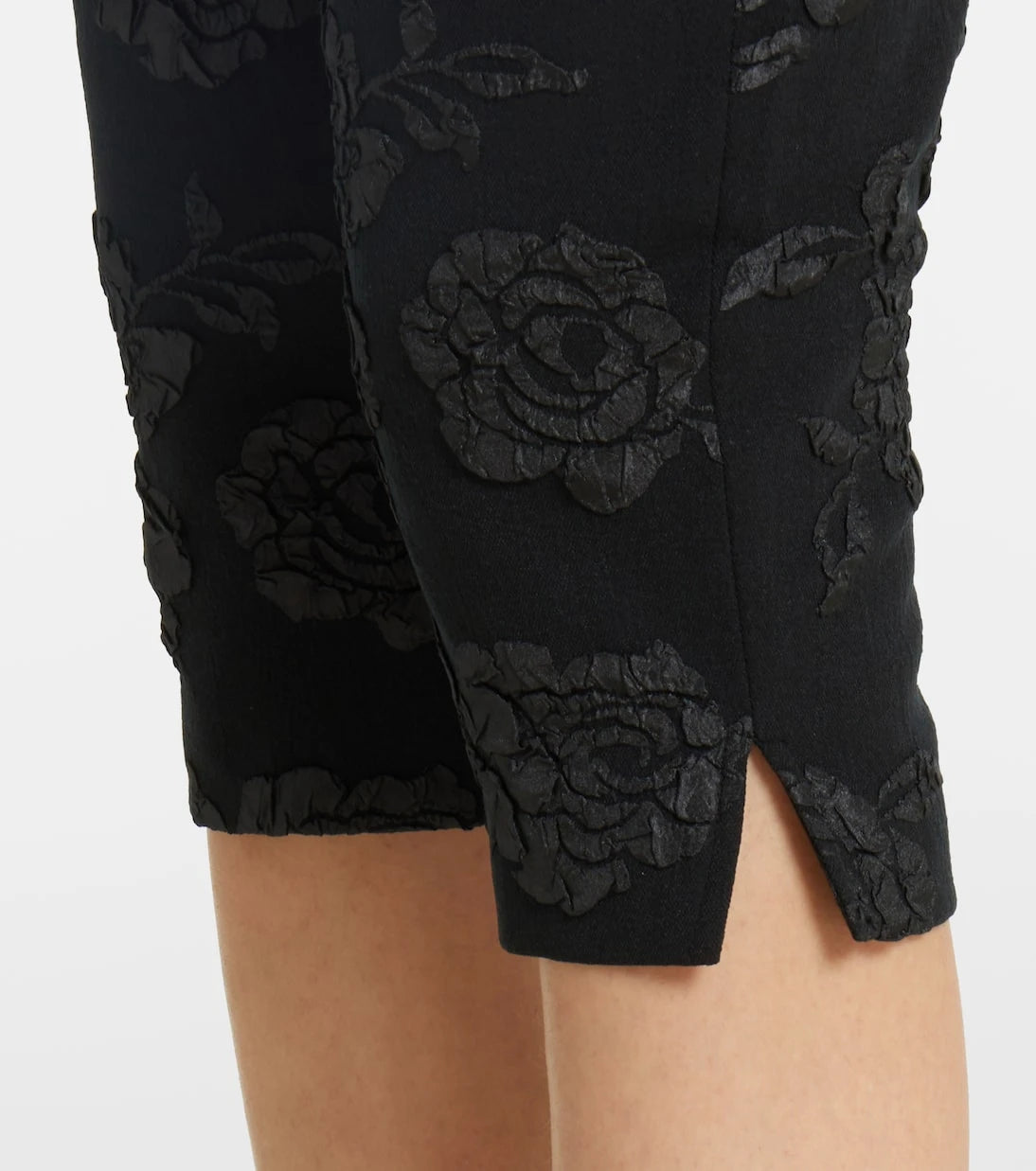 Rotate - Floral jacquard capri pants