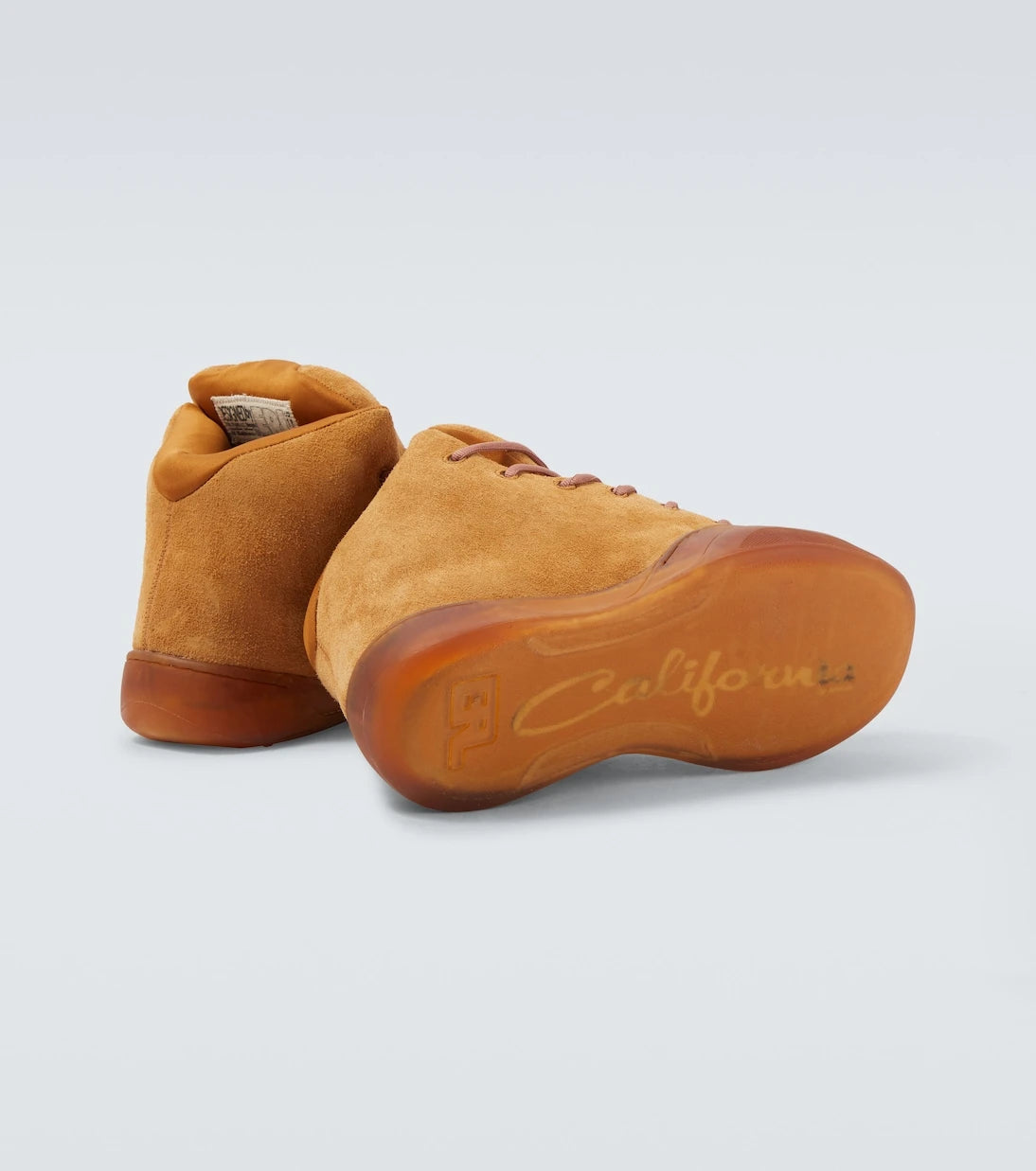 ERL - Vamp suede high-top sneakers