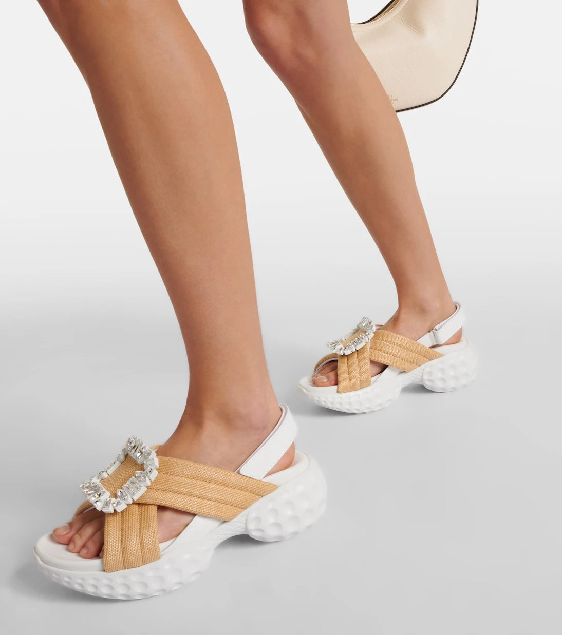 Roger Vivier - Viv' Run Light Strass Buckle sandals