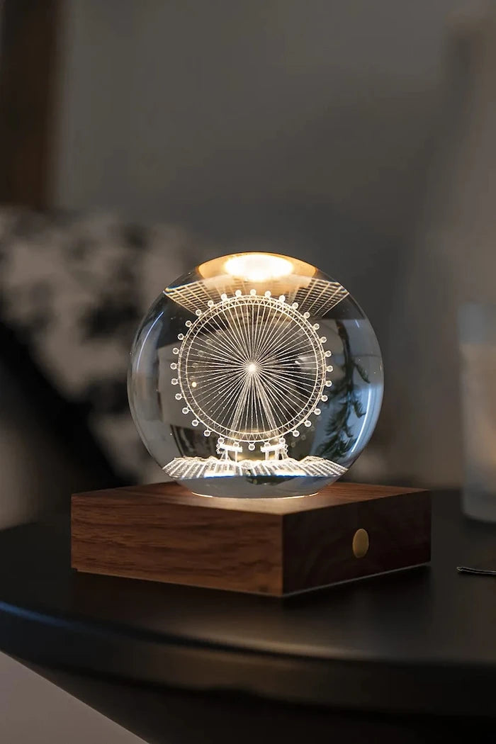 Безжична led лампа Gingko Design Amber Crystal Light