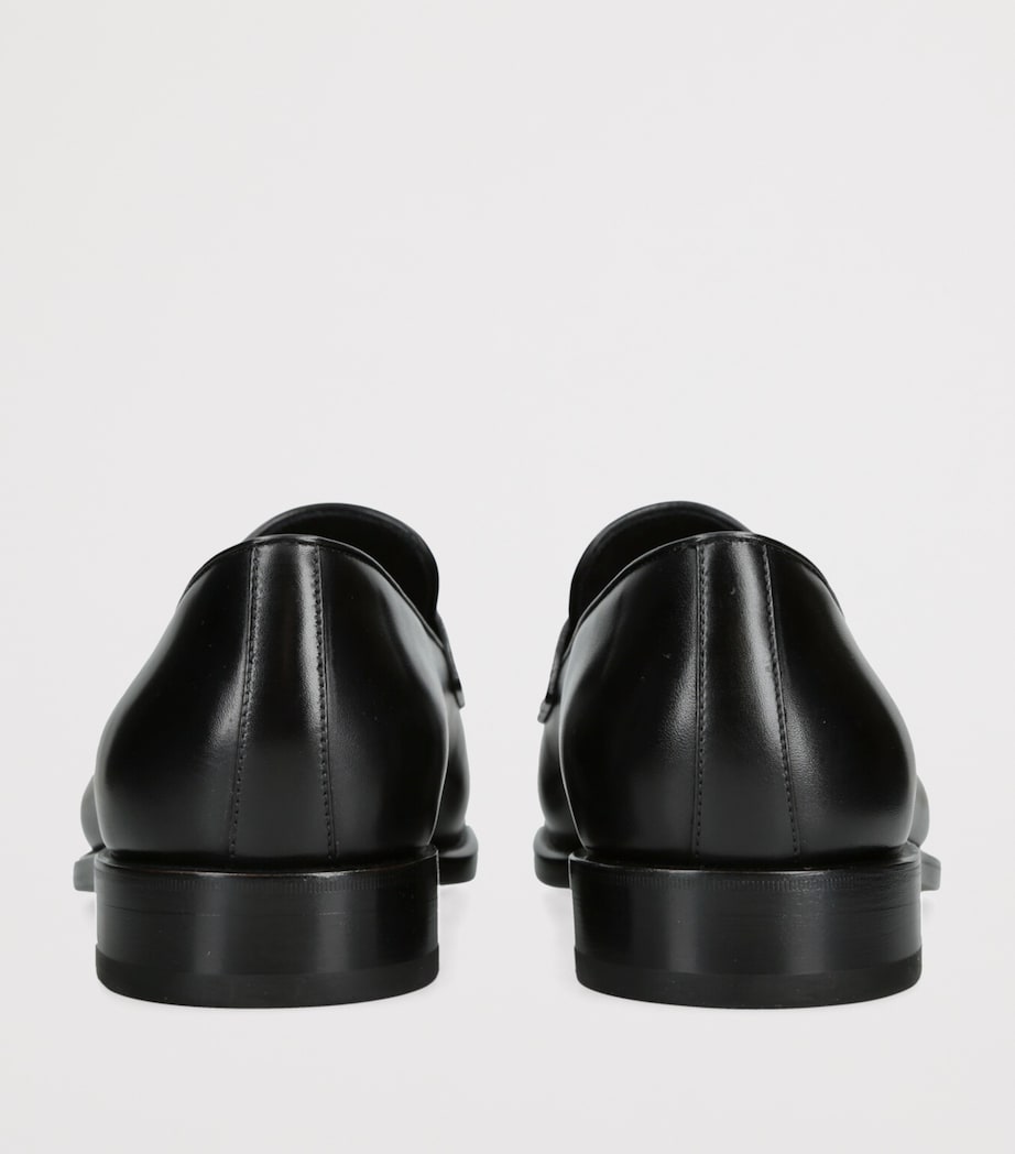 Salvatore Ferragamo Leather Brandy Loafers