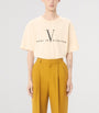 Valentino Garavani Cotton Made in Valentino Logo T-Shirt