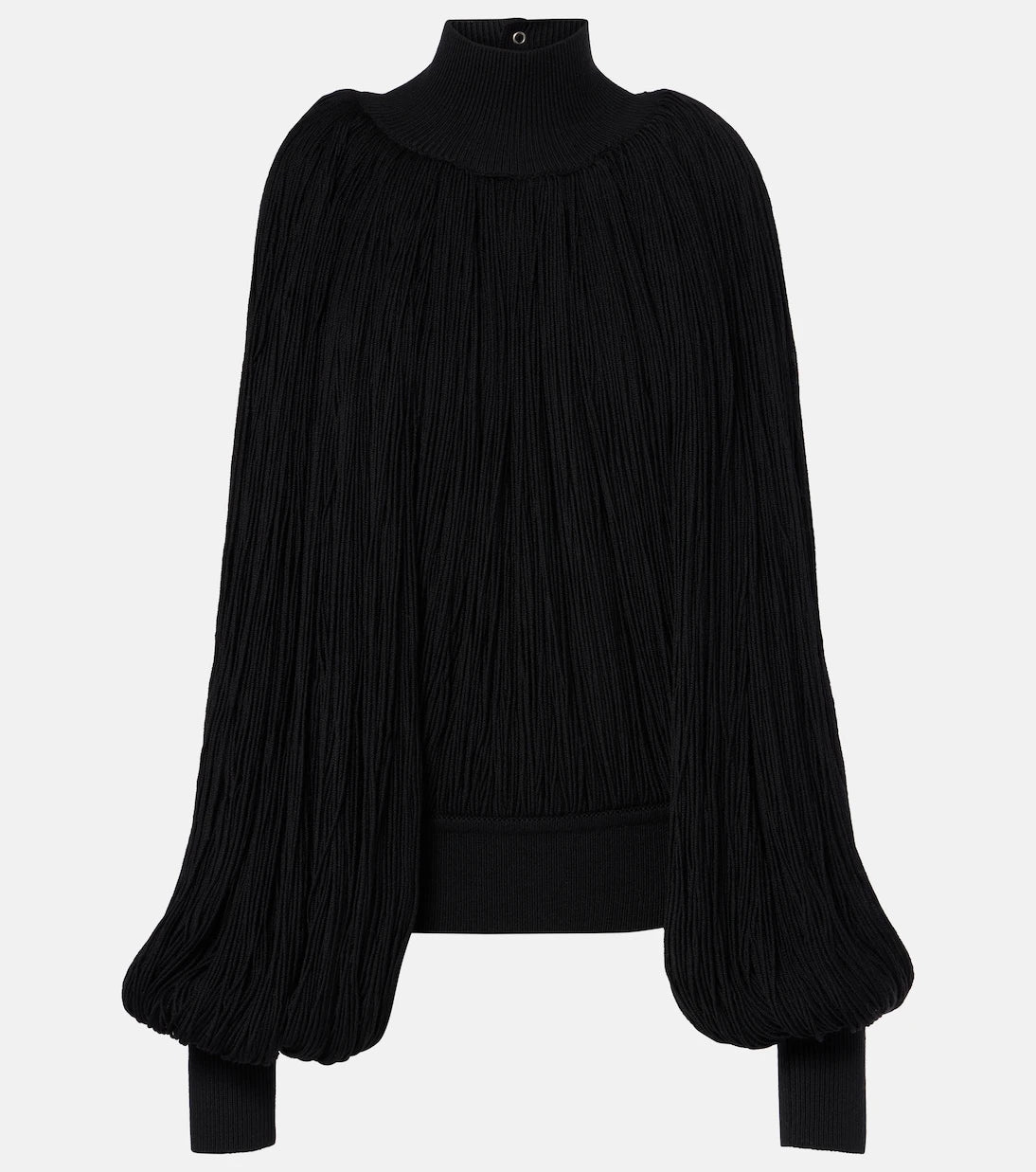 Alaïa - سترة صوفية ذات أهداب