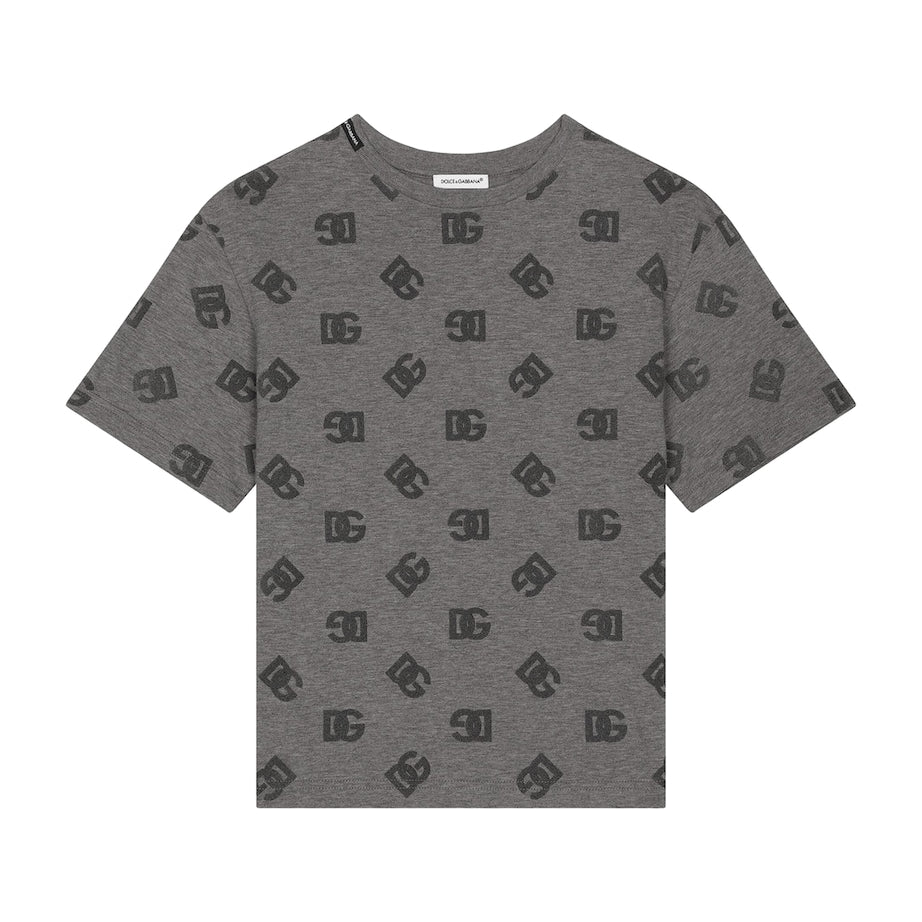 Dolce & Gabbana Kids Cotton Logo Print T-Shirt (8-12+ Years)