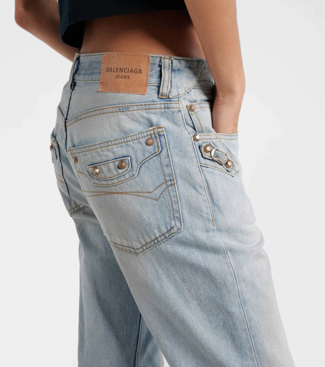Balenciaga - City low-rise straight jeans