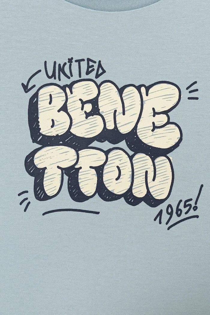 United Colors of Benetton pamuklu çocuk tişörtü