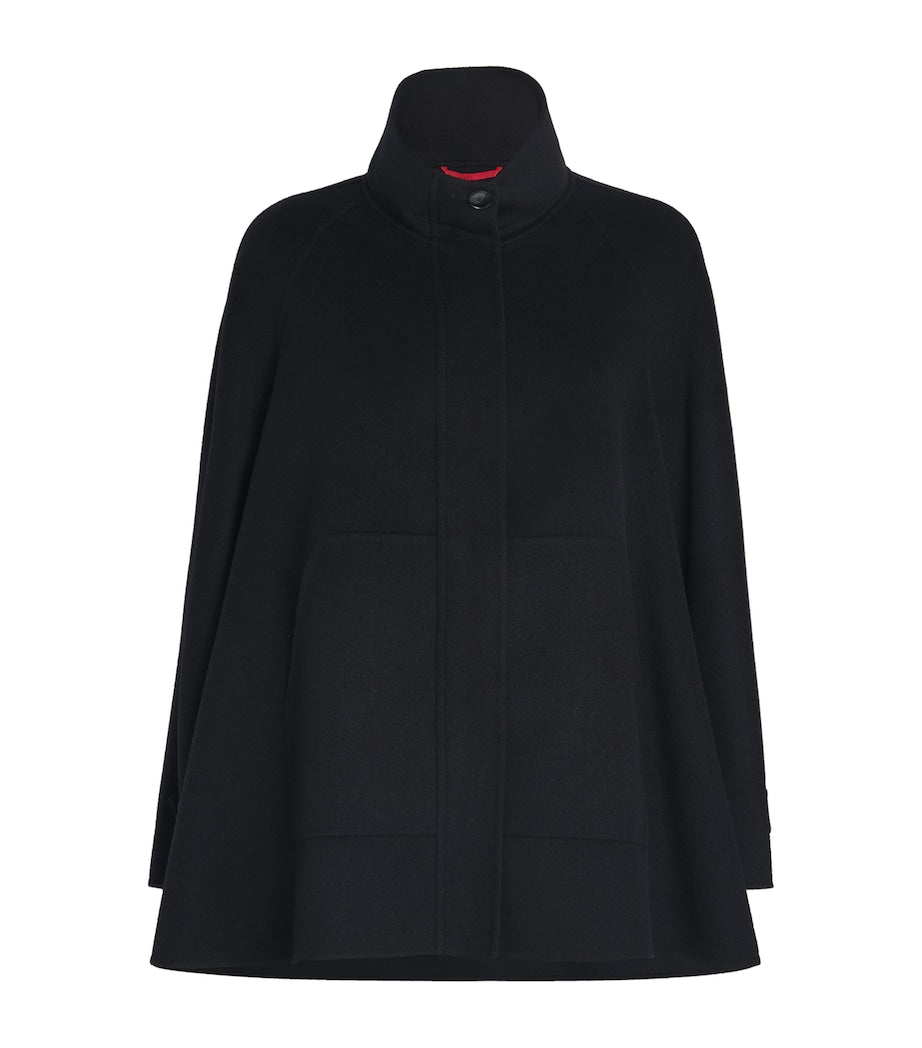 MAX&Co. Black Virgin Wool A-Line Coat
