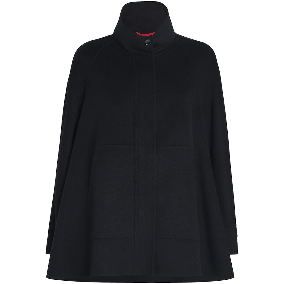 MAX&Co. Black Virgin Wool A-Line Coat