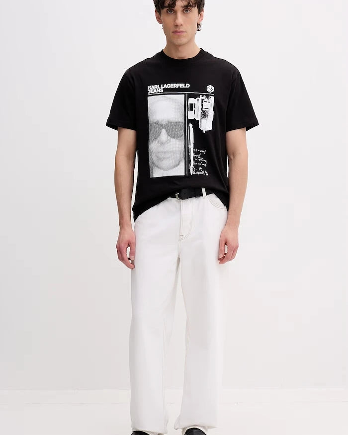 Karl Lagerfeld Jeans erkek pamuklu tişört