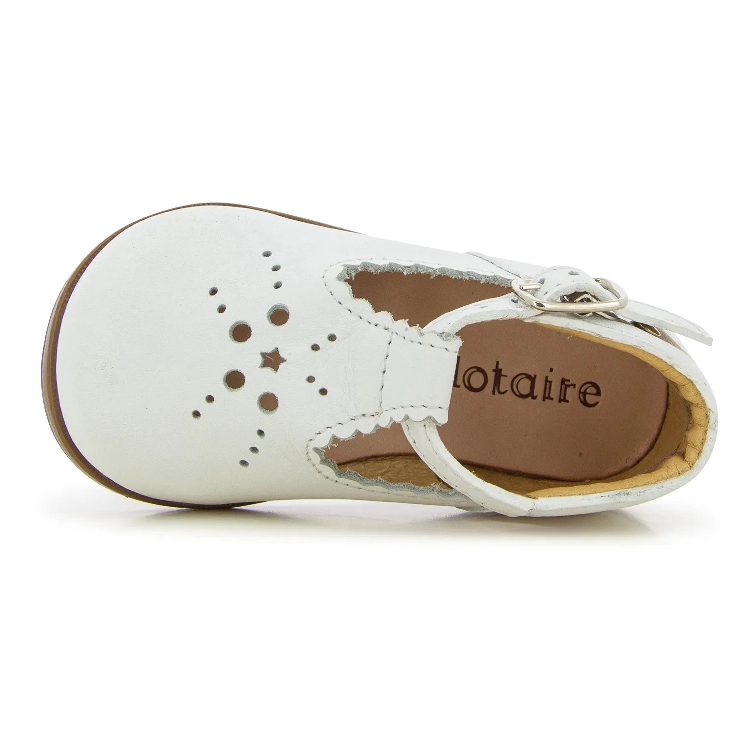 Clotaire - Zeus Flo Mary Janes | White
