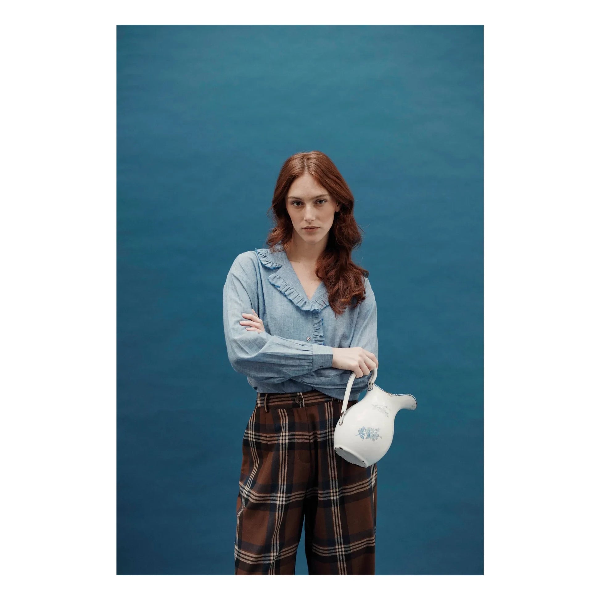 Emile et Ida - Célia Chambray blouse | Blue