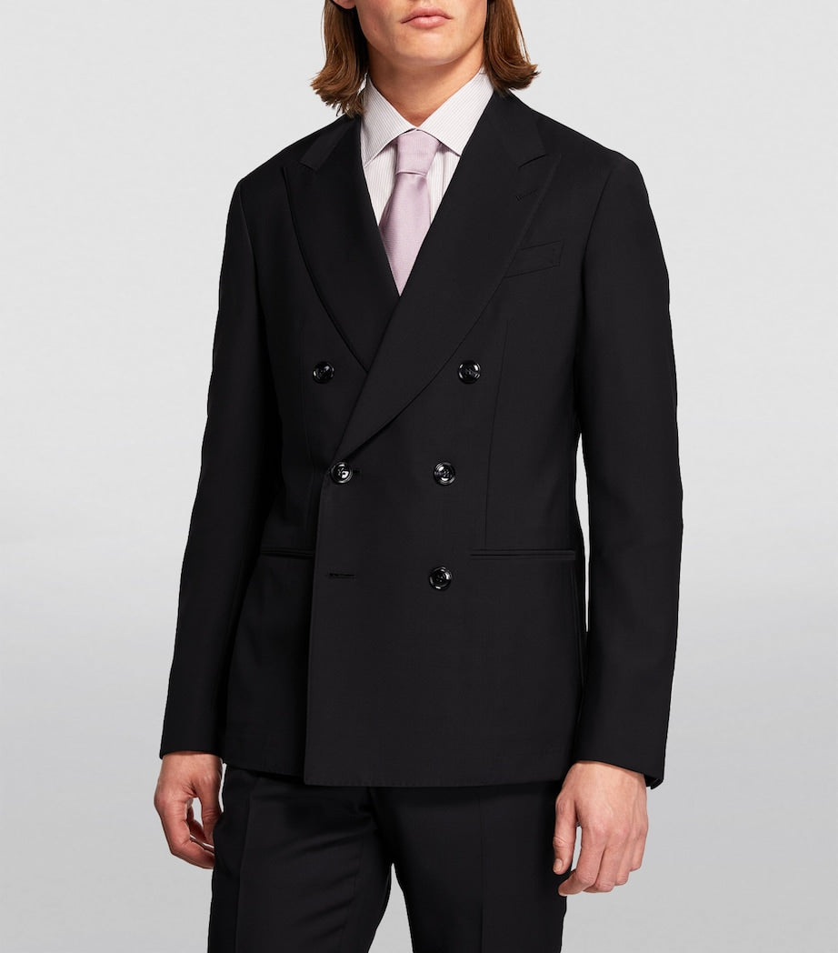 Giorgio Armani Wool Double-Breasted Two-Piece Suit