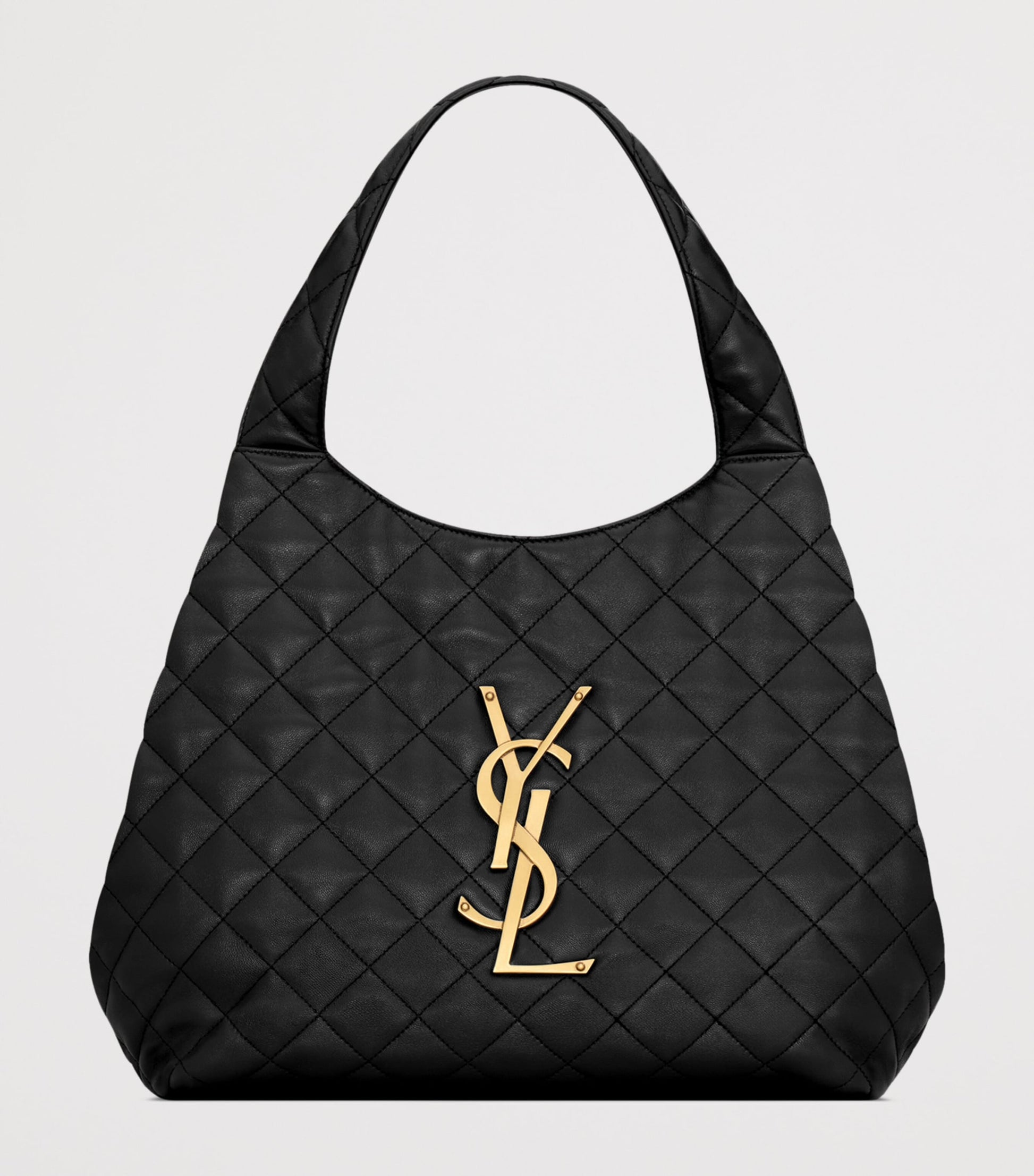 Saint Laurent Black Medium Icare Quilted Tote Bag