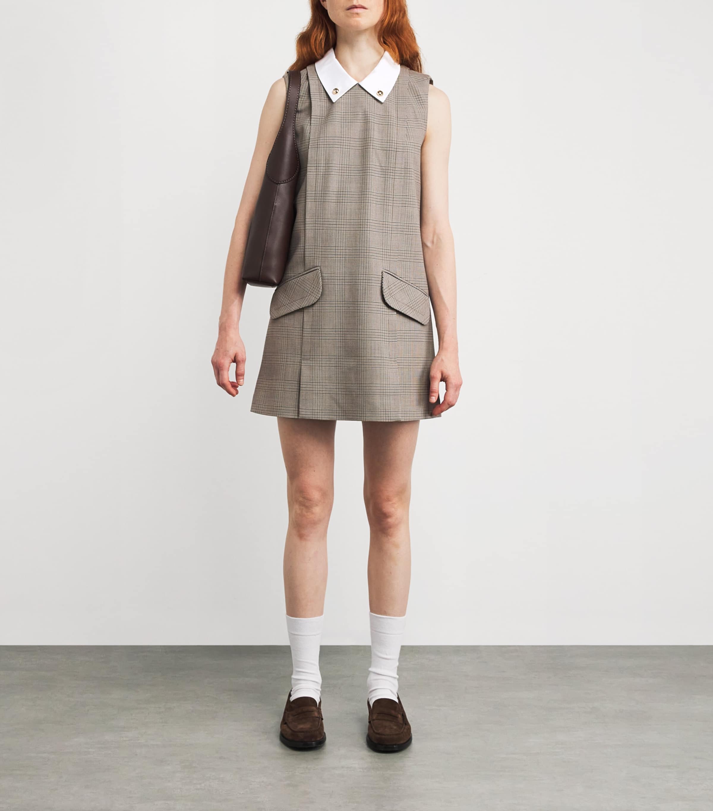 Claudie Pierlot Multi Check Mini Dress