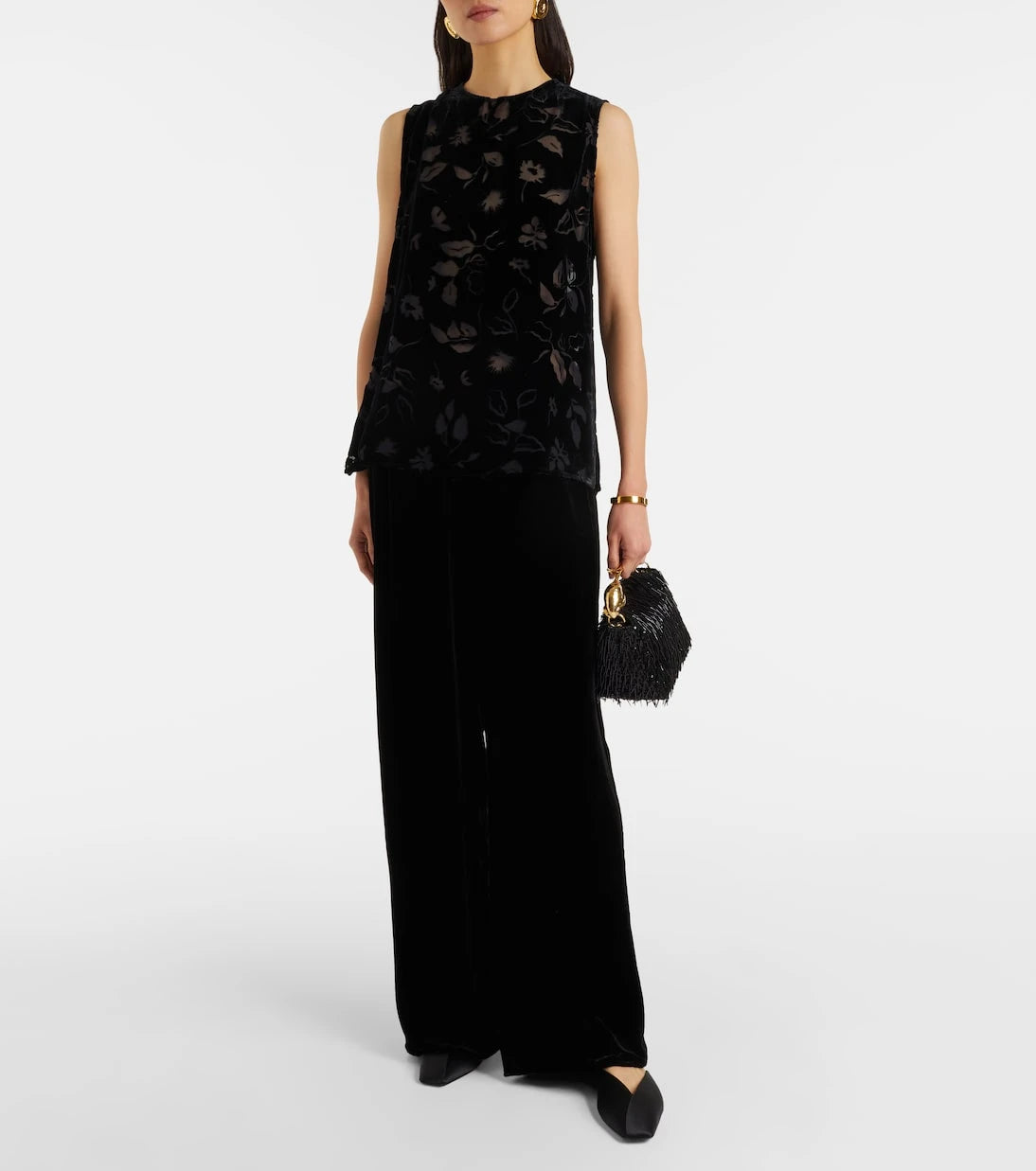 Asceno - Trento devoré velvet top
