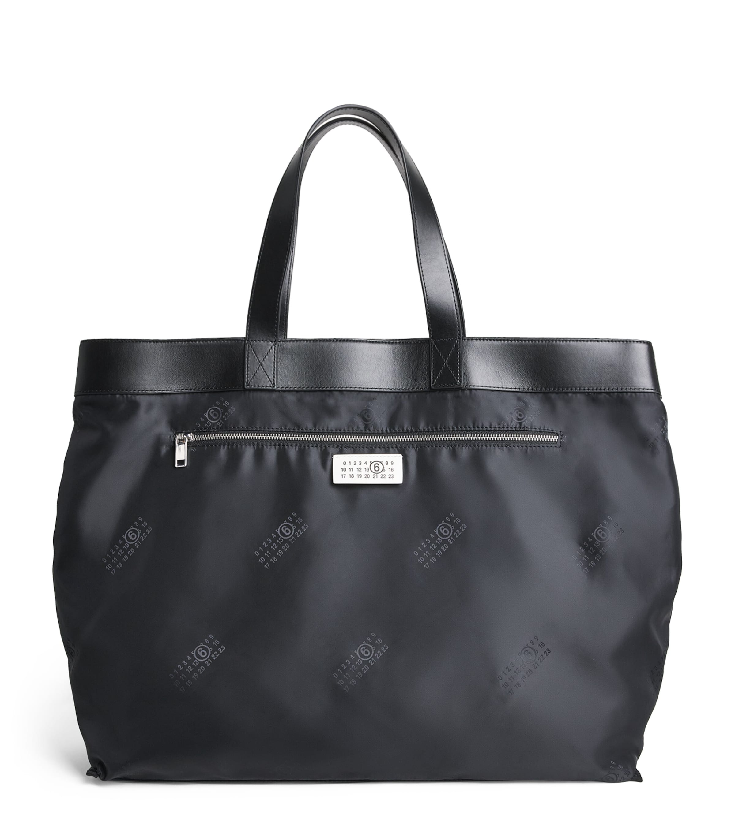 MM6 Maison Margiela Calfskin-Trim Reverse Tote Bag
